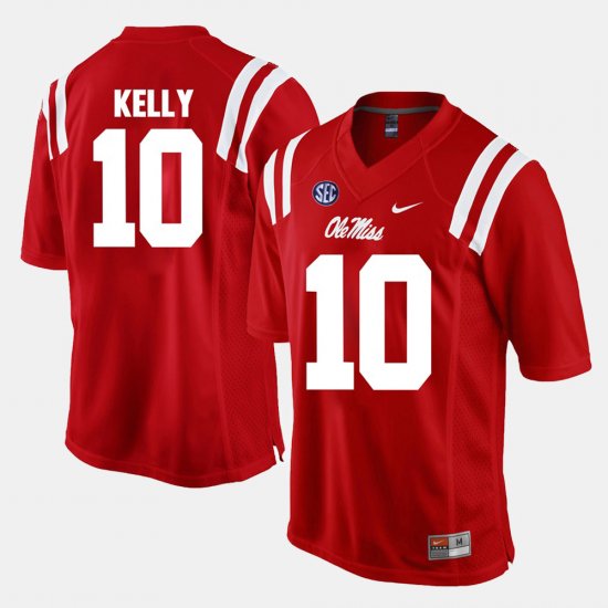 #10 Chad Kelly Alumni Football Game Ole Miss Rebels Men Red Jersey 906961-534