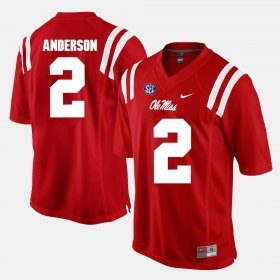 #2 Deontay Anderson Alumni Football Game Ole Miss Men's Red Jersey 660571-135 #2 Deontay Anderson Alumni Football Game Ole Miss Men's Red Jersey 660571-135