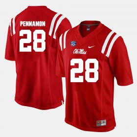 #28 D'Vaughn Pennamon Alumni Football Game Ole Miss Men's Red Jersey 649654-476