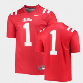 #1 Custom College Football Rebels Legend Men's Red Jersey 519950-204