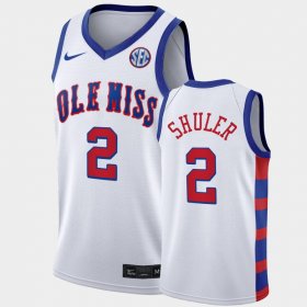 #2 Devontae Shuler 20th Anniversary Rebels 2021 Throwback Men White Jersey 957494-654