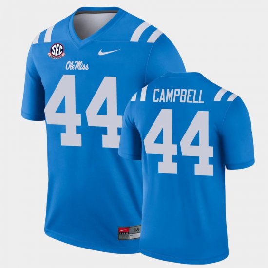 #44 Chance Campbell College Football Ole Miss Alternate Legend Men\'s Blue Jersey 574875-266