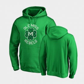 St. Patrick's Day Ole Miss Luck Tradition Pullover Mens Kelly Green Hoodie 872385-172