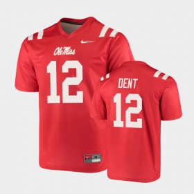 #12 Kinkead Dent Legend University of Mississippi Football Men's Red Jersey 149395-467