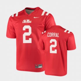 #2 Matt Corral Legend Rebels Football Men Red Jersey 307443-169