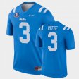 #3 Otis Reese College Football Rebels Alternate Legend Men's Blue Jersey 768802-955