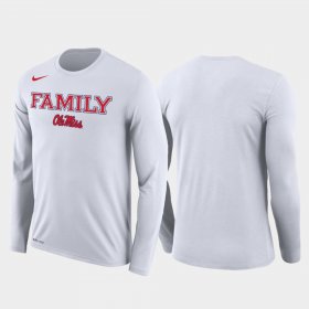 Family on Court Ole Miss March Madness Basketball Performance Long Sleeve Men's White T-Shirt 337056-525 Family on Court Ole Miss March Madness Basketball Performance Long Sleeve Men's White T-Shirt 337056-525