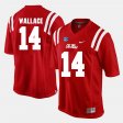 #14 Mike Wallace Alumni Football Game Ole Miss Men's Red Jersey 778145-667