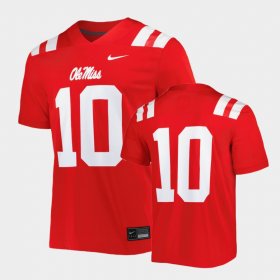 #10 Untouchable Ole Miss Rebels Football Mens Red Jersey 819117-500