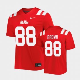 #88 Bralon Brown Untouchable Rebels Men Red Jersey 966901-631