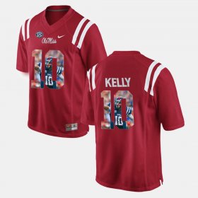 #10 Chad Kelly Player Pictorial Ole Miss Men's Red Jersey 754038-513