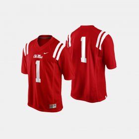 #1 College Football Ole Miss Men's Cardinal Jersey 952017-875