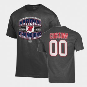 #00 Custom College Baseball Rebels 2022 College World Series Champions Locker Room Men's Charcoal T-Shirt 276900-468