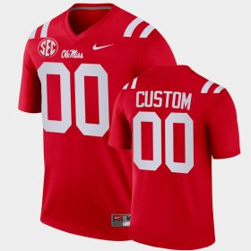 #00 Custom College Football Ole Miss Legend Mens Red Jersey 500539-418