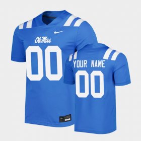 #00 Custom Untouchable Ole Miss Rebels Men's Blue Jersey 348224-897