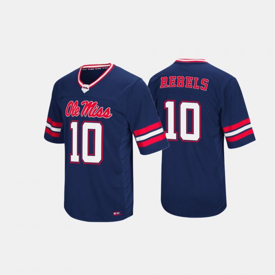 #10 Hail Mary II University of Mississippi Mens Navy Jersey 759636-524