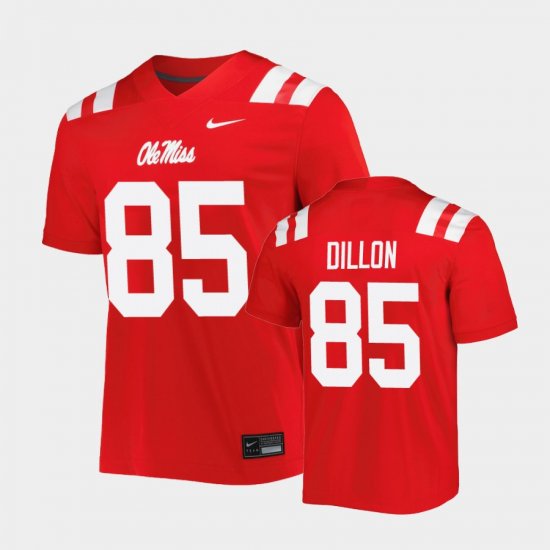 #85 Jeremiah Dillon Untouchable Rebels Mens Red Jersey 508045-660