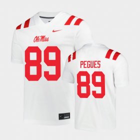 #89 JJ Pegues Untouchable Rebels Mens White Jersey 470202-130