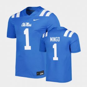 #1 Jonathan Mingo Untouchable Ole Miss Men's Blue Jersey 492898-481