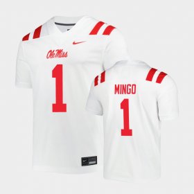 #1 Jonathan Mingo Untouchable Ole Miss Men's White Jersey 993868-625