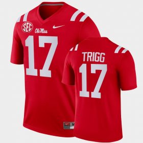 #17 Michael Trigg College Football University of Mississippi Legend Mens Cardinal Jersey 878986-200