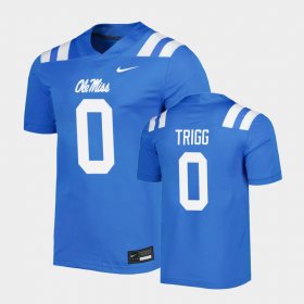 #0 Michael Trigg Untouchable Ole Miss Men's Blue Jersey 202764-918