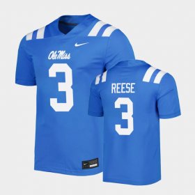 #3 Otis Reese Untouchable Ole Miss Men's Blue Jersey 117697-420