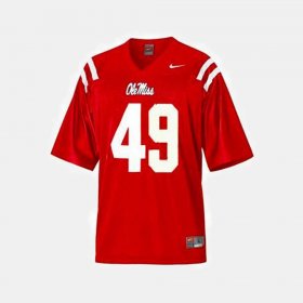 #49 Patrick Willis College Football University of Mississippi Mens Red Jersey 318228-522