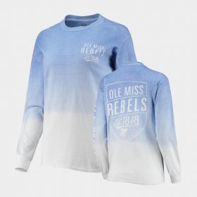 Ombre Ole Miss Long Sleeve Women's Navy T-Shirt 979868-589 Ombre Ole Miss Long Sleeve Women's Navy T-Shirt 979868-589