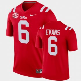 #6 Zach Evans College Football Ole Miss Legend Men Cardinal Jersey 535893-645