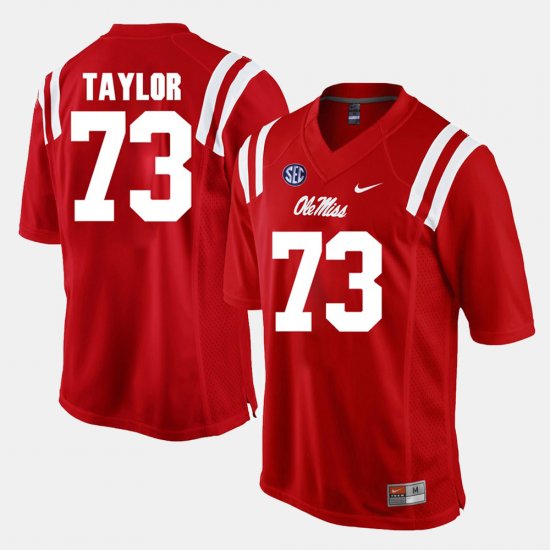 #73 Rod Taylor Alumni Football Game Ole Miss Men\'s Red Jersey 193003-767