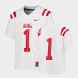 #1 College Football Ole Miss Untouchable Youth White Jersey 391093-468