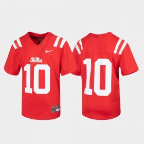 #10 Untouchable Ole Miss Football Youth Red Jersey 883540-579