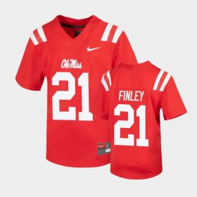 #21 A.J. Finley Untouchable University of Mississippi Football Youth Red Jersey 657635-670