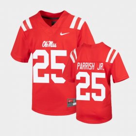 #25 Henry Parrish Jr. Untouchable Rebels Football Youth Red Jersey 859449-185