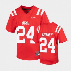 #24 Snoop Conner Untouchable University of Mississippi Football Youth Red Jersey 398915-868